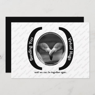 VIRTUELLE HUGS Custom MONO Foto Vermisst Sie Karte