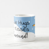 Virtuelle Hugs und Kisses überall Kaffeetasse (Mittel)