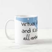 Virtuelle Hugs und Kisses überall Kaffeetasse (Links)