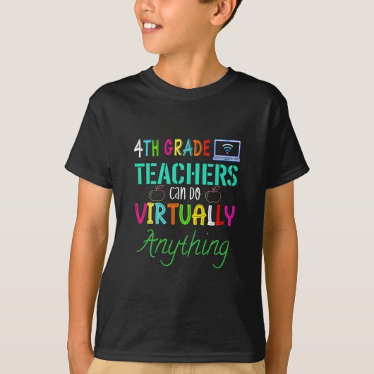 virtuelle Lehrer der vierten Klasse T-Shirt (Vorderseite)