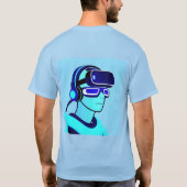 Virtuelle Leiterbahnen für digitale Zeichen T-Shirt (Rückseite)