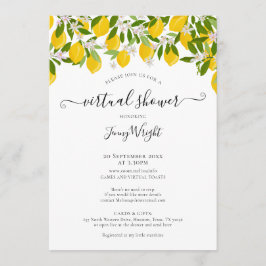 Virtuelle Online-Bridal- oder Babyduschlöcher Einladung