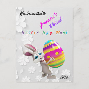 Virtuelle Ostereisjagd Postkarte