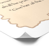 Virtuelle Pergament-Printwerbung Poster (Ecke)