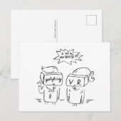 Virtuelle Realität, 01 Postkarte (Vorne/Hinten)