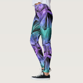 virtuelle Realität, dunkler Kristallverlauf : Leggings