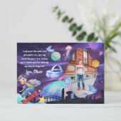 Virtuelle Realität | Gaming Birthday Dankeschön Ka Dankeskarte (Stehend Vorderseite)