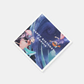 Virtuelle Realität | Gaming Birthday Napkins Serviette (Ecke)