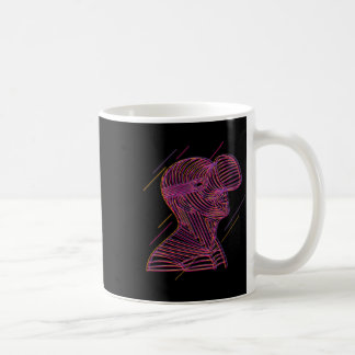 Virtuelle Realität Grafik-Linienkunst für einen VR Kaffeetasse