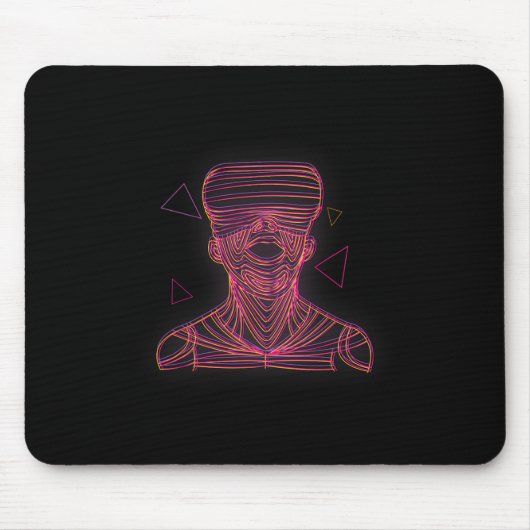Virtuelle Realität Grafik-Linienkunst für einen VR Mousepad (Vorne)