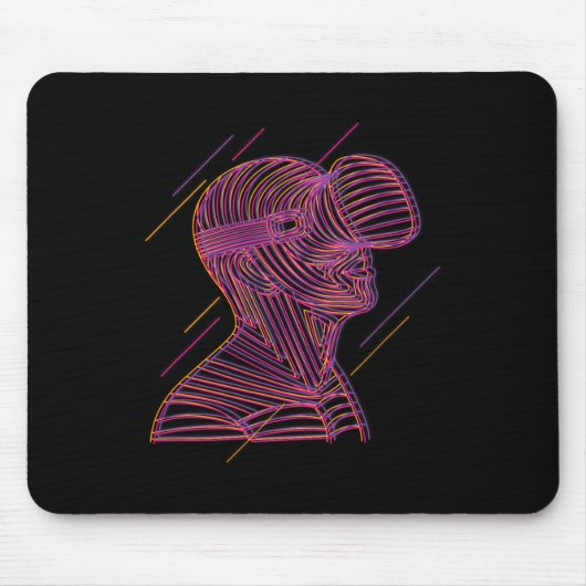 Virtuelle Realität Grafik-Linienkunst für einen VR Mousepad (Vorne)