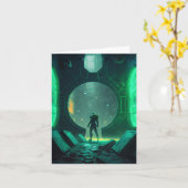 Virtuelle Realität im Cyberpunk Karte (Gelbe Blume)