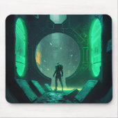 Virtuelle Realität im Cyberpunk Mousepad (Vorne)
