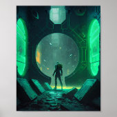 Virtuelle Realität im Cyberpunk Poster (Vorne)