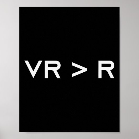 Virtuelle Realität ist größer als die Realität. Lu Poster (Vorne)
