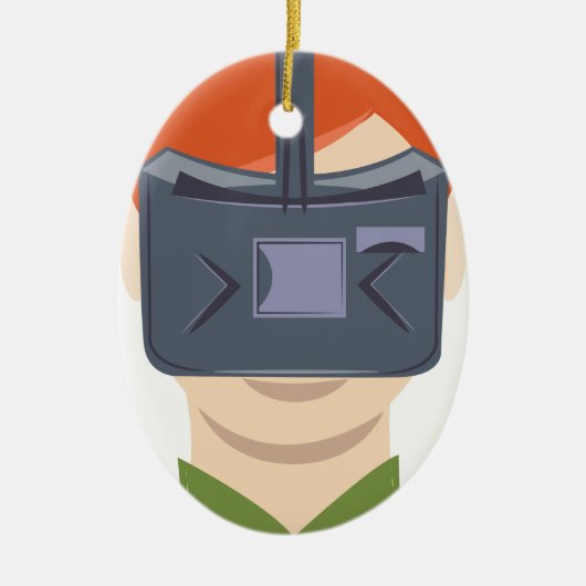 Virtuelle Realität Keramikornament (Vorne)