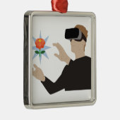 Virtuelle Realität Ornament Aus Metall (Rechts)