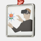 Virtuelle Realität Ornament Aus Metall (Links)