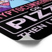 Virtuelle Realität Vr Erweiterte Realität Ar Pizza Poster (Ecke)