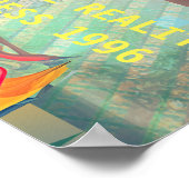 VIRTUELLE REALITY MADNESS 1996 POSTER / ART ON WAL (Ecke)