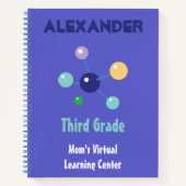 Virtuelle Schule der Mama Wissenschaft und Atome Notizblock (Vorderseite)