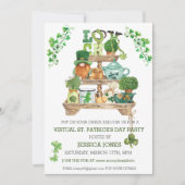 Virtuelle St. Patrick's Day-Feierparty Einladung (Vorderseite)