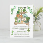 Virtuelle St. Patrick's Day-Feierparty Einladung (Stehend Vorderseite)