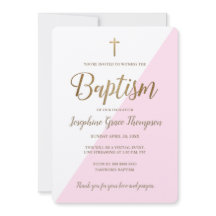 Virtuelle Taufe des modernen rosa weißen Goldrausc