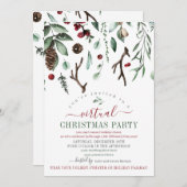 Virtuelle Weihnachtsfeier Einladung (Vorne/Hinten)