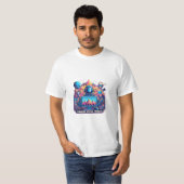 Virtuelle Welten erobern T-Shirt (Vorne ganz)