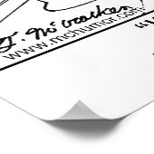 Virtueller Arbeitsplatz in einem Badezimmer Poster (Ecke)