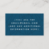 Virtueller Assistent für geometrische Linien Visitenkarte (Rückseite)