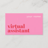 Virtueller Assistent moderner Visitenkarte (Vorderseite)