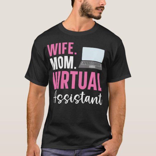 Virtueller Assistent Remote-Arbeit Freelancing T-Shirt (Vorderseite)