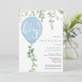 Virtueller Babyduschbummel Einladung (Stehend Vorderseite)