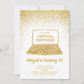 Virtueller Geburtstag Einladung, Quarantäne zum Ge Einladung (Vorderseite)