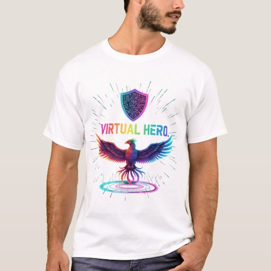 VIRTUELLER HELD T-Shirt (Vorderseite)