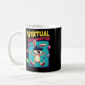 Virtueller Ostereier-Jäger - Lustiger Gamer Bunny Kaffeetasse (Links)