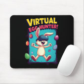 Virtueller Ostereier-Jäger - Lustiger Gamer Bunny  Mousepad (Mit Mouse)