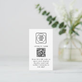 Virtueller QR | Benutzerdefinierter digitaler Belo Treuekarte (Stehend Vorderseite)