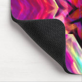 Virtueller Stern mit Rändern in bunten Neontönen Mousepad (Ecke)