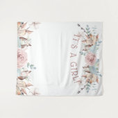 Virtueller Wald Boho-Duschhintergrund Wandteppich (Vorderseite (Horizontal))