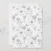 Virtuelles Brautparty für Marsala, Black und Silve Einladung (Rückseite)