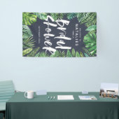 Virtuelles Brautparty für tropische Palmenblätter Banner (Messeveranstaltung)