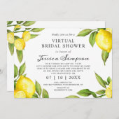 Virtuelles Brautparty für Wasserfarben per Mail Einladung (Vorne/Hinten)