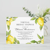 Virtuelles Brautparty für Wasserfarben per Mail Einladung (Stehend Vorderseite)