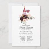 Virtuelles Brautparty zum Thema Berry and Blush We Einladung (Vorderseite)