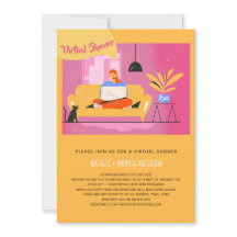 Virtuelles Einladungs-Baby oder Brautparty, Geburt