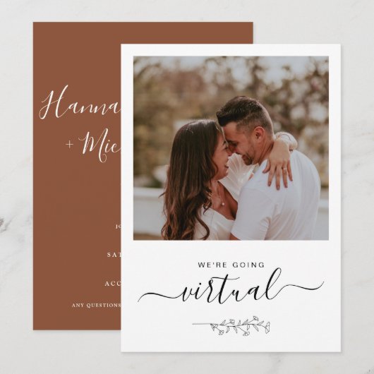 Virtuelles Foto Online Rustikale Hochzeit (Vorne/Hinten)