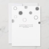 Virtuelles Online-Baby-Duschbaby mit seinem CovID Einladung (Rückseite)